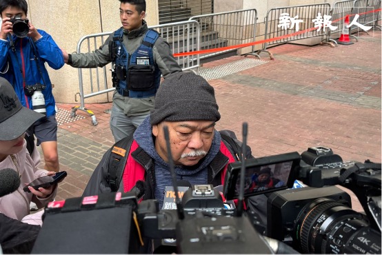 曾健成對判刑結果表示「無話可説」。(李俊熹攝)