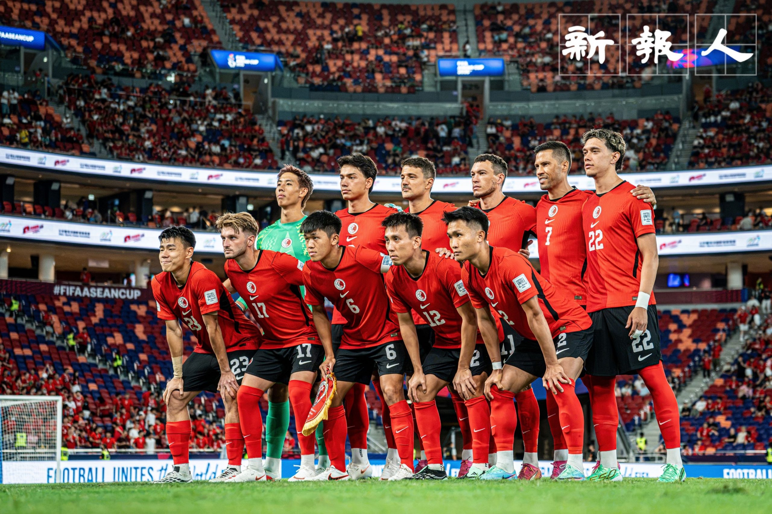 中國香港隊正選陣容。(連靖桐攝)